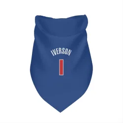 Detroit Pistons Allen Iverson Blue Pet Bandana for Dog & Cat