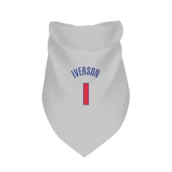 Detroit Pistons Allen Iverson White Pet Bandana for Dog & Cat
