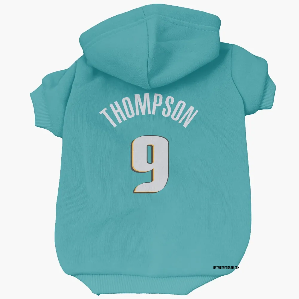 Detroit Pistons Ausar Thompson Teal Pet Hoodie for Dog & Cat