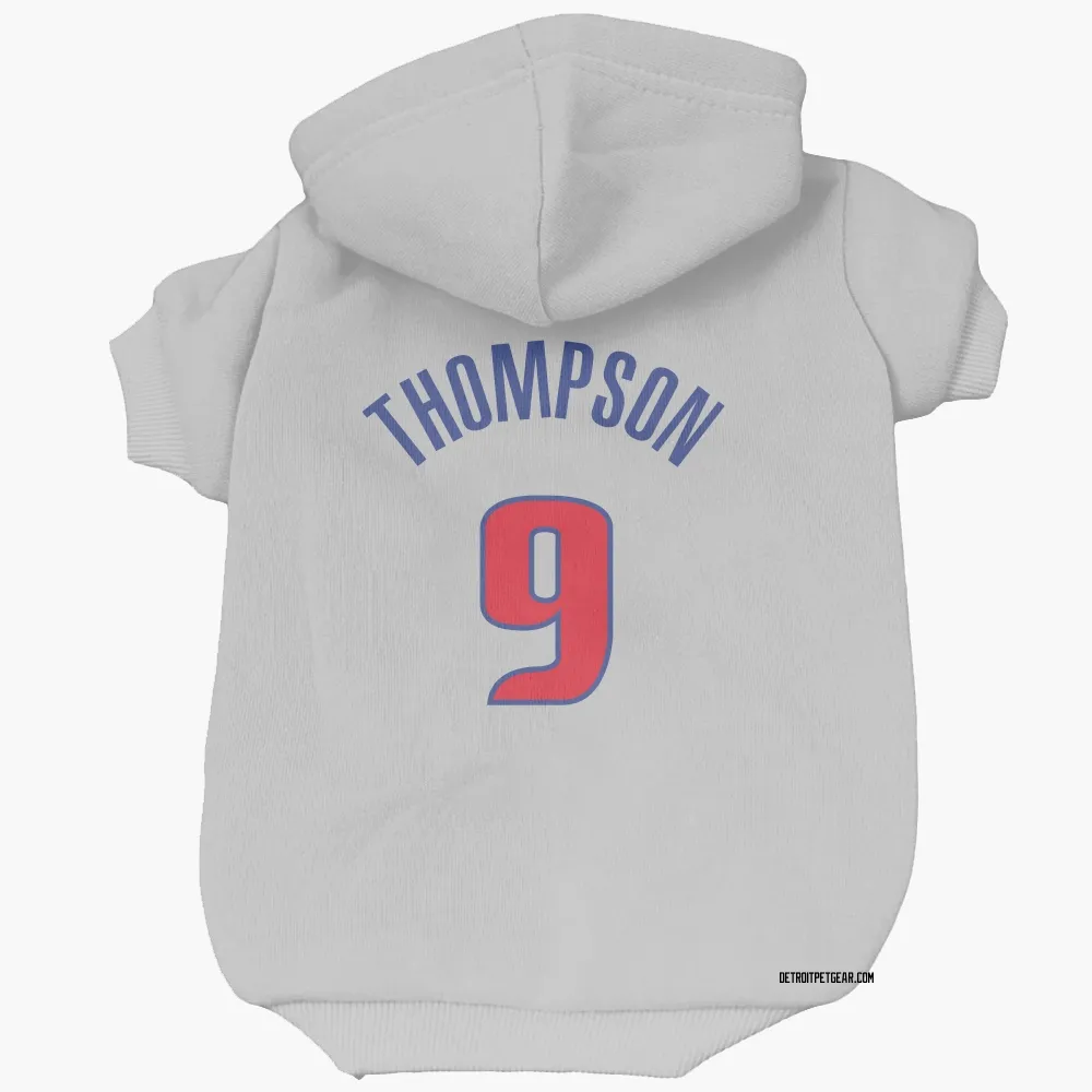 Detroit Pistons Ausar Thompson White Pet Hoodie for Dog & Cat