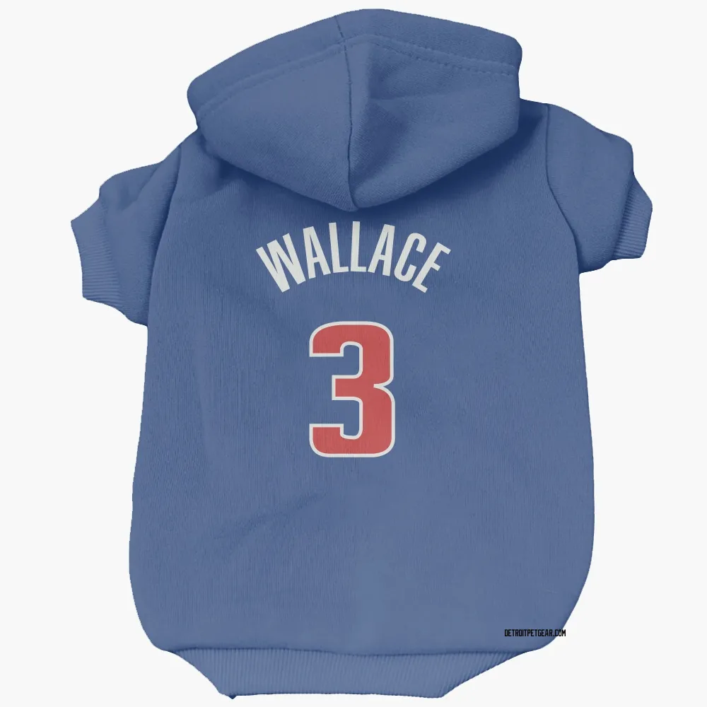 Detroit Pistons Ben Wallace Blue Pet Hoodie for Dog & Cat