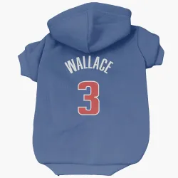 Detroit Pistons Ben Wallace Blue Pet Hoodie for Dog & Cat
