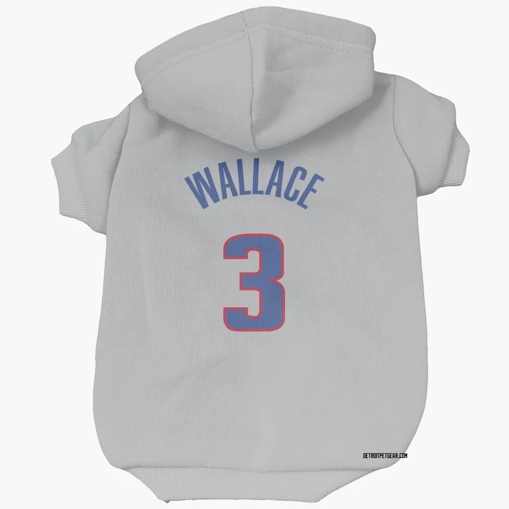 Detroit Pistons Ben Wallace Gray Pet Hoodie for Dog & Cat