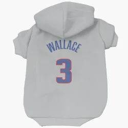 Detroit Pistons Ben Wallace Gray Pet Hoodie for Dog & Cat
