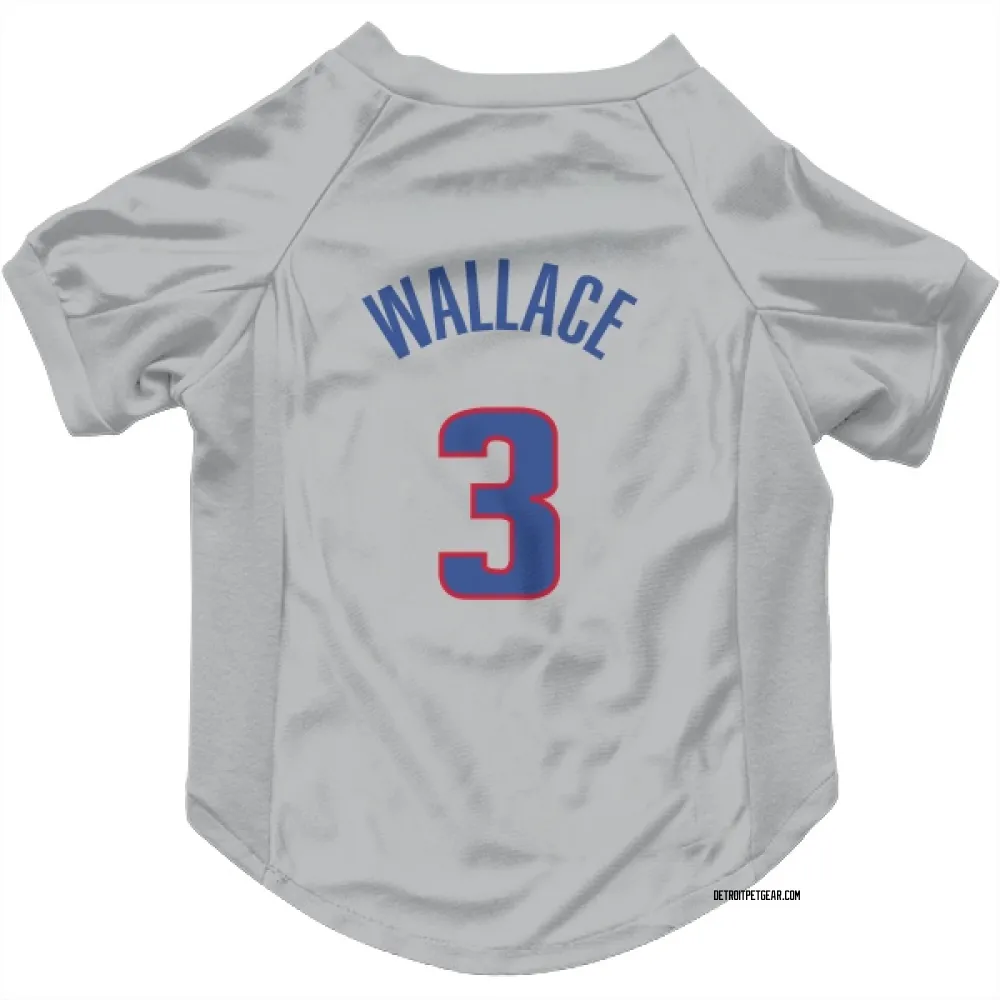 Detroit Pistons Ben Wallace Gray Pet Jersey for Dog & Cat
