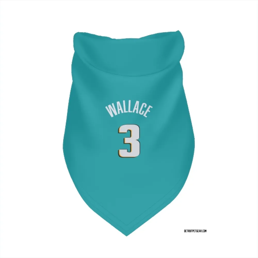 Detroit Pistons Ben Wallace Teal Pet Bandana for Dog & Cat