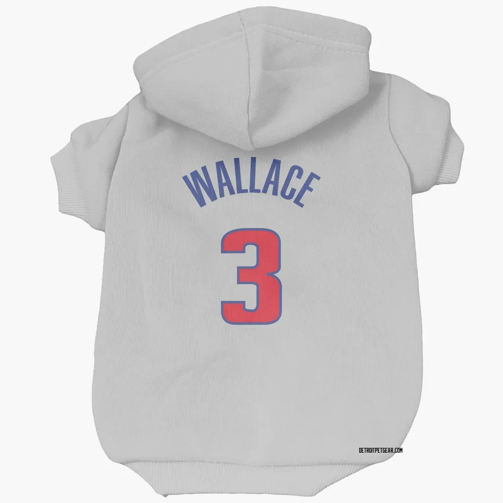 Detroit Pistons Ben Wallace White Pet Hoodie for Dog & Cat