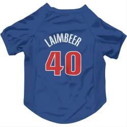 Detroit Pistons Bill Laimbeer Blue Pet Jersey for Dog & Cat