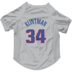 Detroit Pistons Bobi Klintman Gray Pet Jersey for Dog & Cat