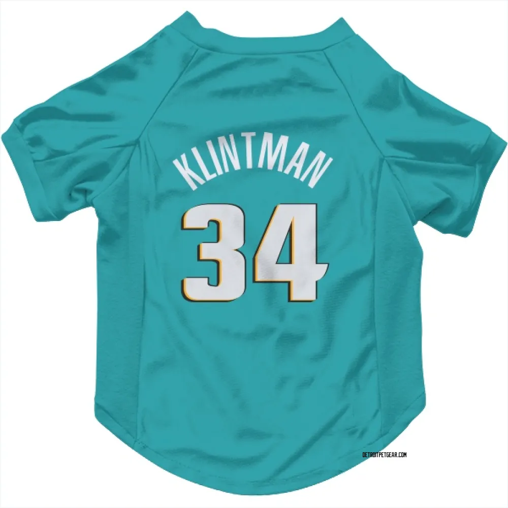 Detroit Pistons Bobi Klintman Teal Pet Jersey for Dog & Cat