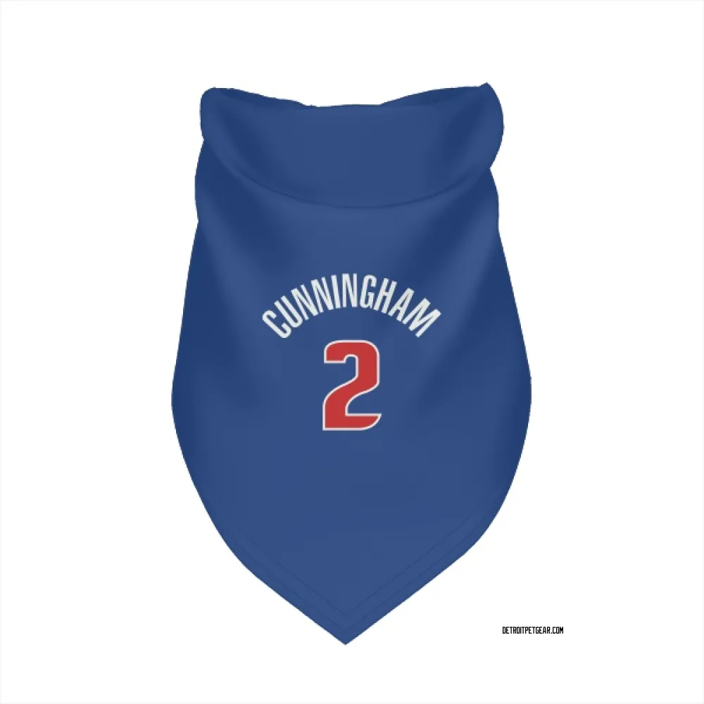 Detroit Pistons Cade Cunningham Blue Pet Bandana for Dog & Cat