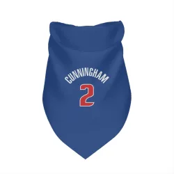 Detroit Pistons Cade Cunningham Blue Pet Bandana for Dog & Cat