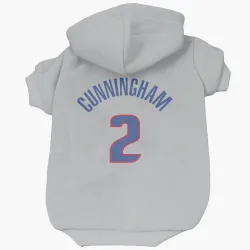Detroit Pistons Cade Cunningham Gray Pet Hoodie for Dog & Cat