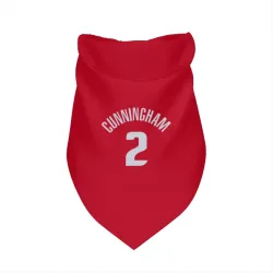 Detroit Pistons Cade Cunningham Red Pet Bandana for Dog & Cat