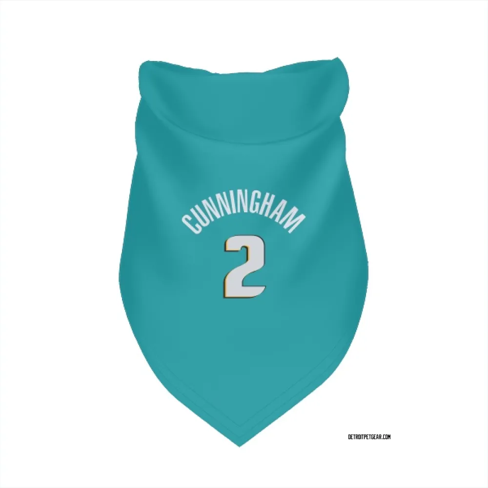 Detroit Pistons Cade Cunningham Teal Pet Bandana for Dog & Cat