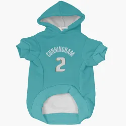 Detroit Pistons Cade Cunningham Teal Pet Hoodie for Dog & Cat