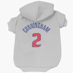 Detroit Pistons Cade Cunningham White Pet Hoodie for Dog & Cat