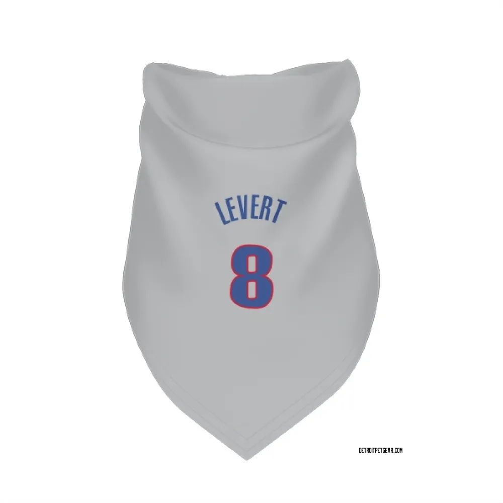 Detroit Pistons Caris LeVert Gray Pet Bandana for Dog & Cat