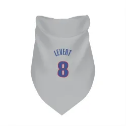Detroit Pistons Caris LeVert Gray Pet Bandana for Dog & Cat
