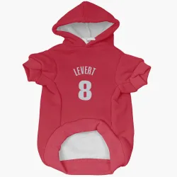 Detroit Pistons Caris LeVert Red Pet Hoodie for Dog & Cat