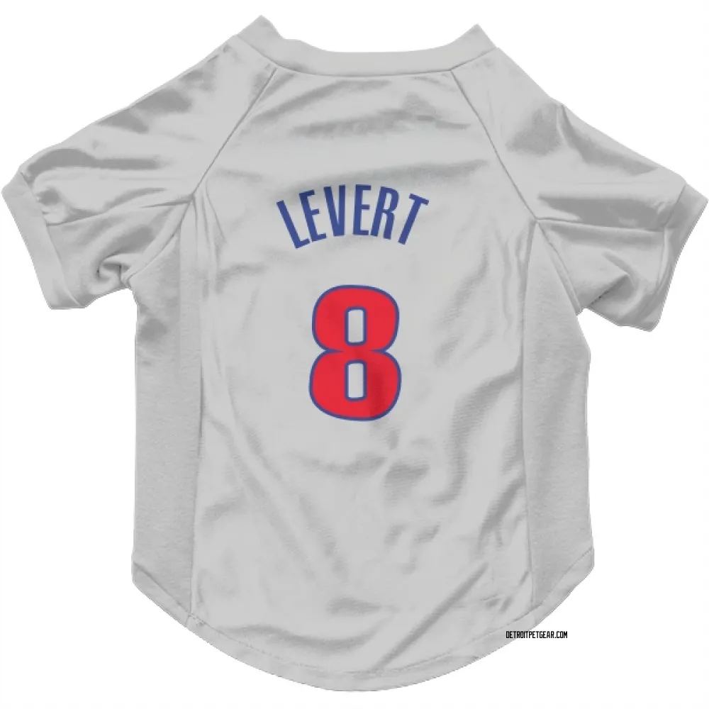 Detroit Pistons Caris LeVert White Pet Jersey for Dog & Cat
