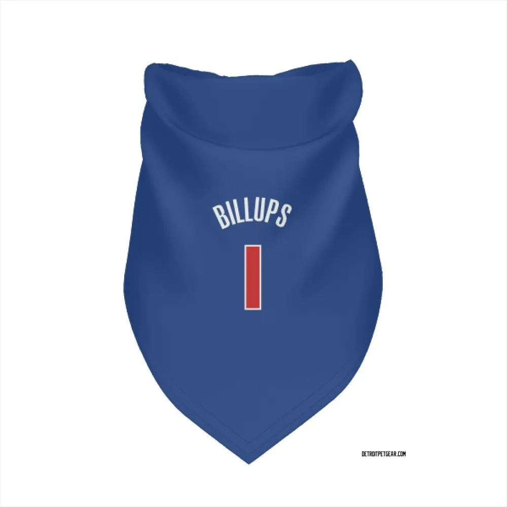 Detroit Pistons Chauncey Billups Blue Pet Bandana for Dog & Cat