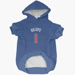 Detroit Pistons Chauncey Billups Blue Pet Hoodie for Dog & Cat