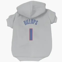 Detroit Pistons Chauncey Billups Gray Pet Hoodie for Dog & Cat