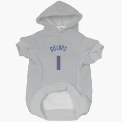 Detroit Pistons Chauncey Billups Gray Pet Hoodie for Dog & Cat