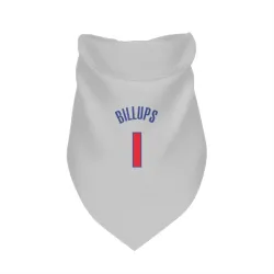 Detroit Pistons Chauncey Billups White Pet Bandana for Dog & Cat