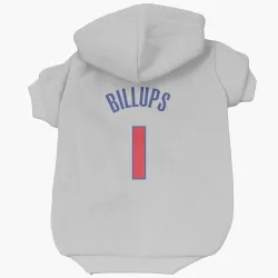 Detroit Pistons Chauncey Billups White Pet Hoodie for Dog & Cat