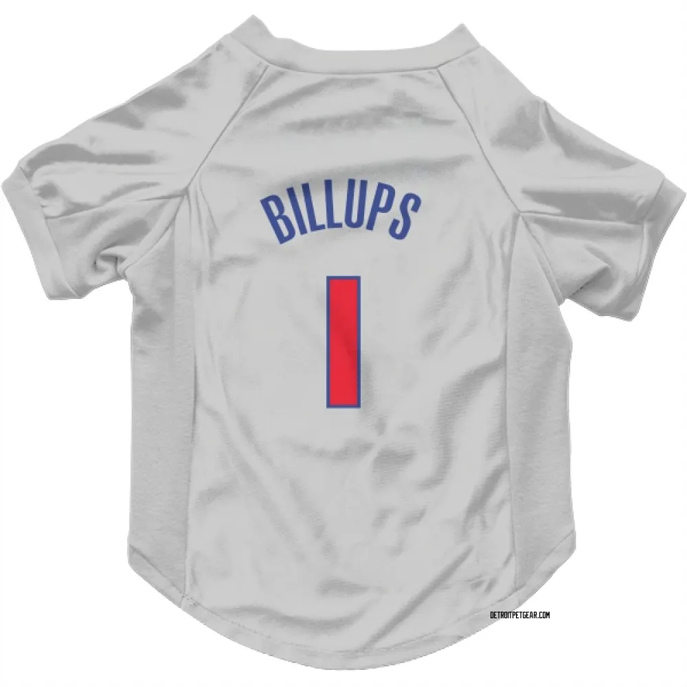 Detroit Pistons Chauncey Billups White Pet Jersey for Dog & Cat