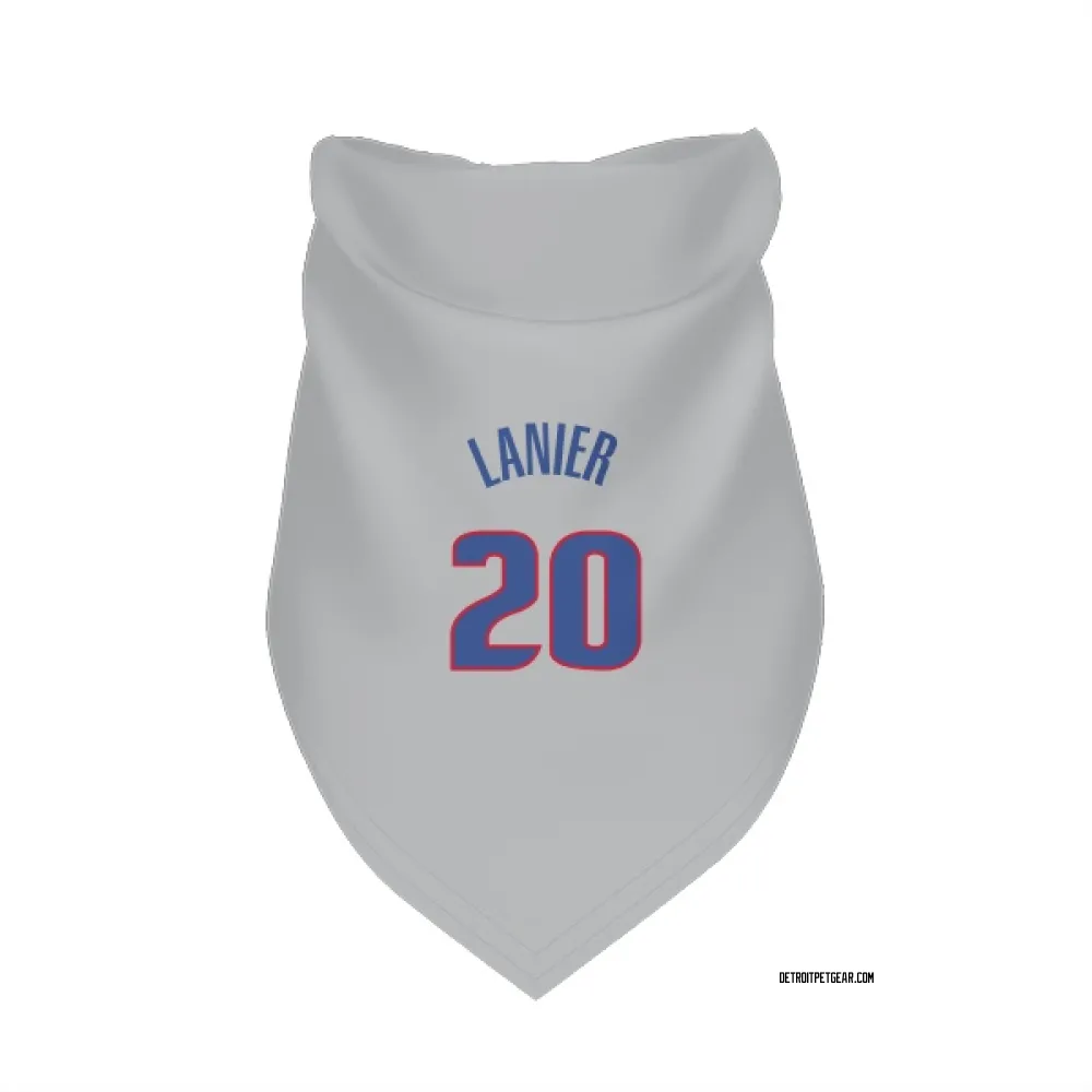 Detroit Pistons Chaz Lanier Gray Pet Bandana for Dog & Cat