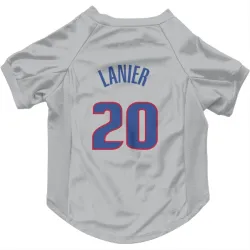 Detroit Pistons Chaz Lanier Gray Pet Jersey for Dog & Cat