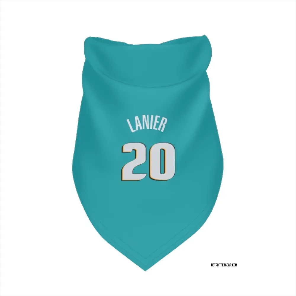 Detroit Pistons Chaz Lanier Teal Pet Bandana for Dog & Cat