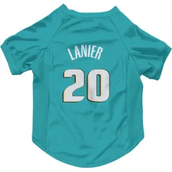 Detroit Pistons Chaz Lanier Teal Pet Jersey for Dog & Cat