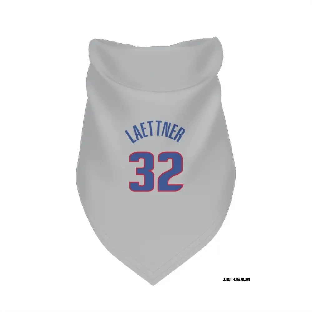 Detroit Pistons Christian Laettner Gray Pet Bandana for Dog & Cat