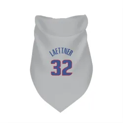 Detroit Pistons Christian Laettner Gray Pet Bandana for Dog & Cat