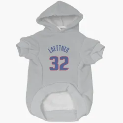 Detroit Pistons Christian Laettner Gray Pet Hoodie for Dog & Cat
