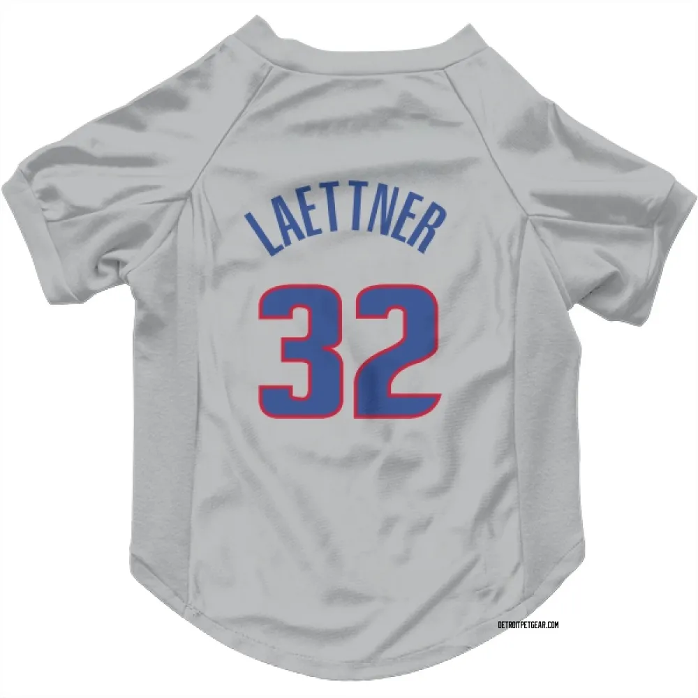 Detroit Pistons Christian Laettner Gray Pet Jersey for Dog & Cat