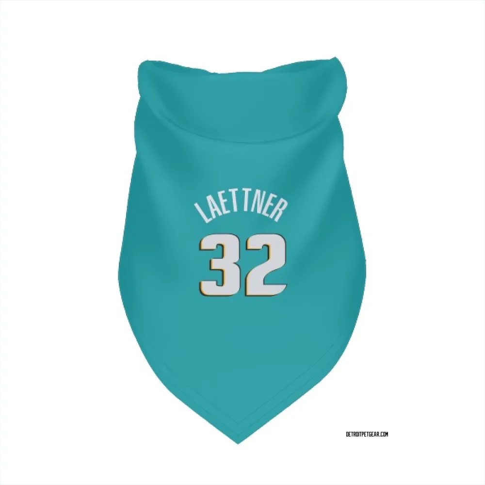 Detroit Pistons Christian Laettner Teal Pet Bandana for Dog & Cat