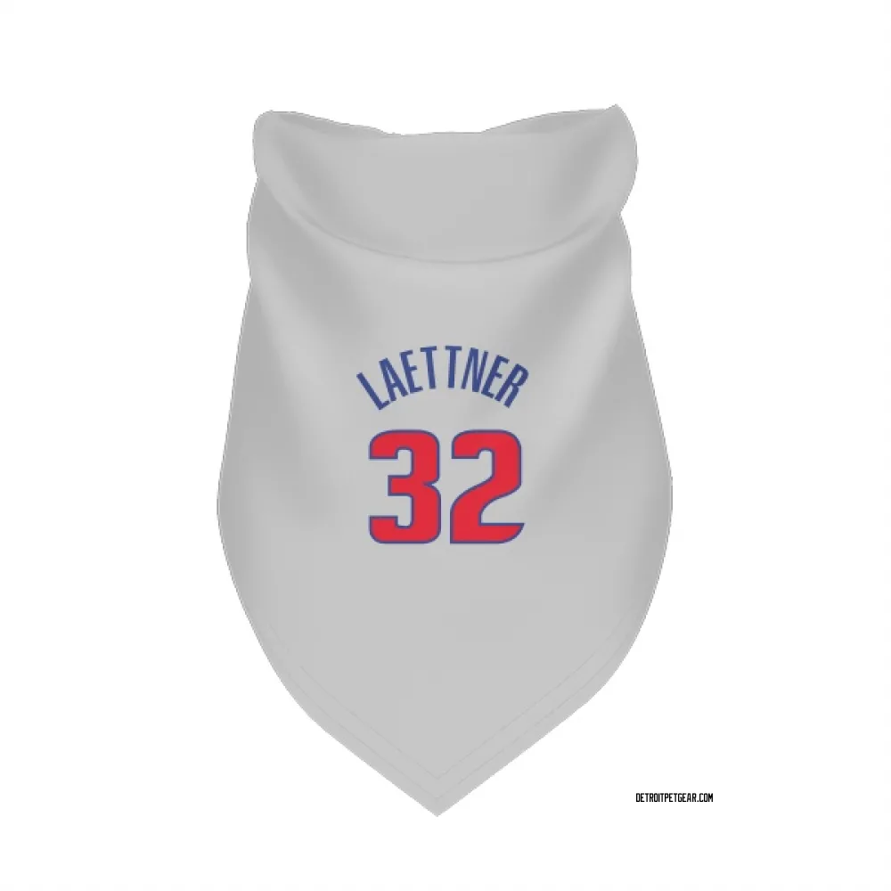 Detroit Pistons Christian Laettner White Pet Bandana for Dog & Cat