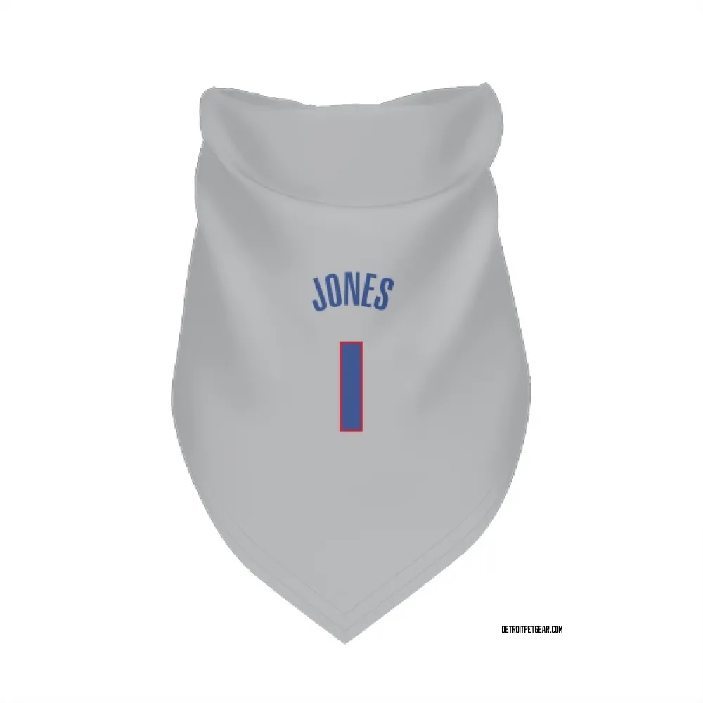 Detroit Pistons Colby Jones Gray Pet Bandana for Dog & Cat