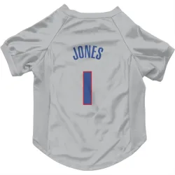 Detroit Pistons Colby Jones Gray Pet Jersey for Dog & Cat