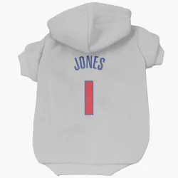 Detroit Pistons Colby Jones White Pet Hoodie for Dog & Cat