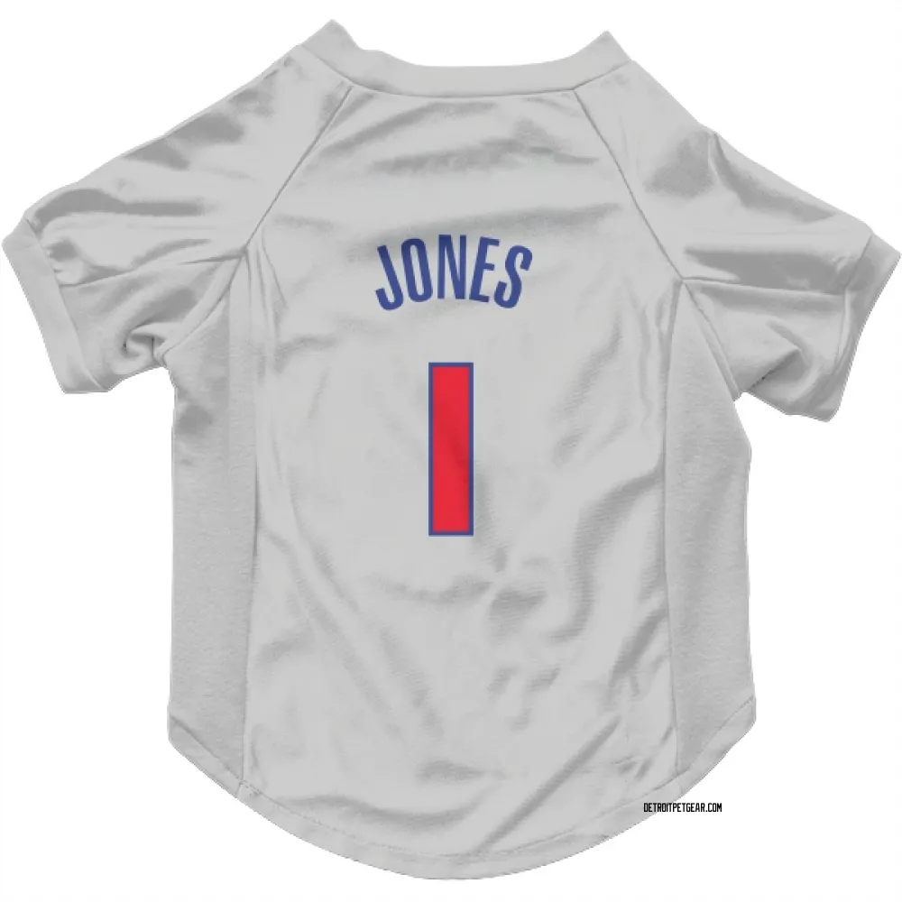 Detroit Pistons Colby Jones White Pet Jersey for Dog & Cat