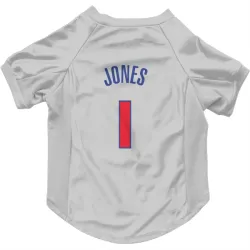 Detroit Pistons Colby Jones White Pet Jersey for Dog & Cat