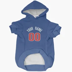 Detroit Pistons Custom Blue Pet Hoodie for Dog & Cat