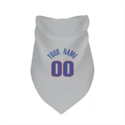 Detroit Pistons Custom Gray Pet Bandana for Dog & Cat
