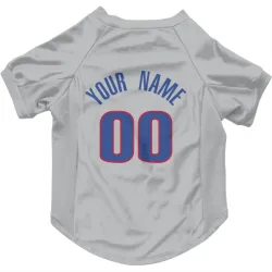 Detroit Pistons Custom Gray Pet Jersey for Dog & Cat